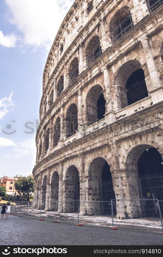 Colosseum in Rome - the largest amphitheatre in the world
