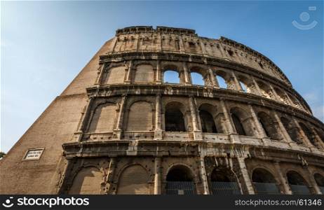Colosseum or Coliseum, also known as the Flavian Amphitheatre, Rome, Italy