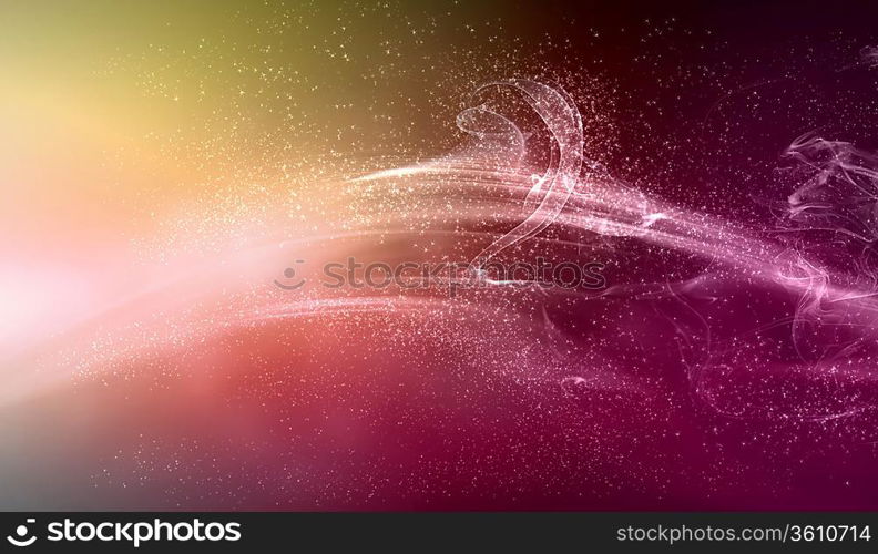 Colour glittering background with shining star dust or snow