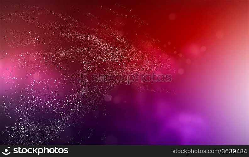 Colour glittering background with shining star dust or snow
