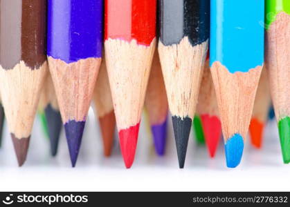 Colour pencils in creativity concept