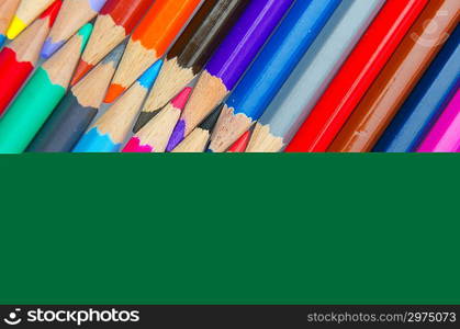 Colour pencils in creativity concept