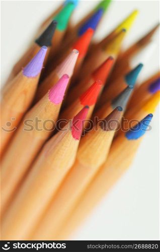 coloured pencils