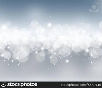 Colourful background with stars and bokeh lights effect
