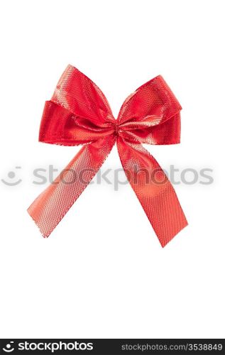 Colourful bow isolated on the white