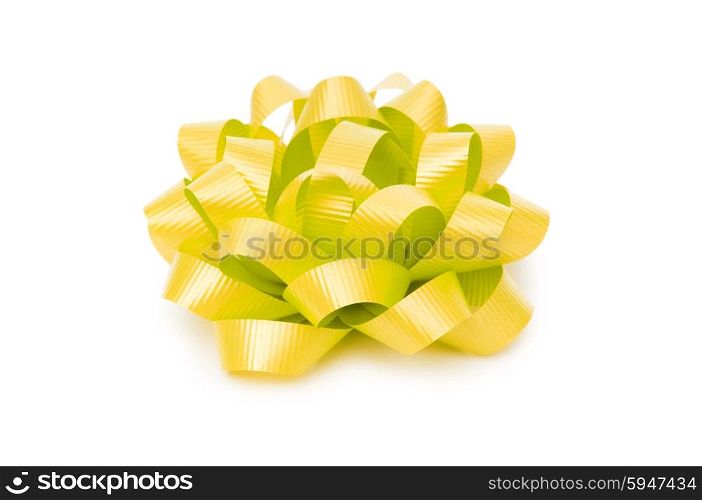 Colourful bow isolated on the white