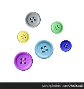 Colourful buttons