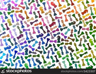Colourful Chess background