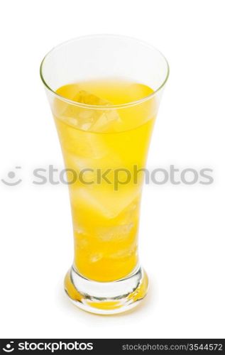 Colourful cocktail in glasses with ice
