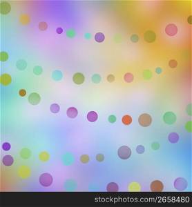 Colourful design with circles