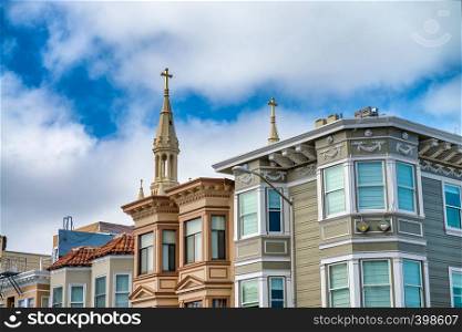 Colourful homes of San Francisco.