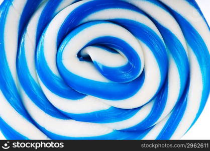 Colourful lollipop isolated on the white background