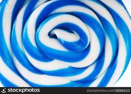 Colourful lollipop isolated on the white background