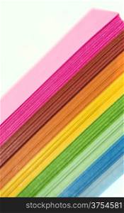 Colourful Paper . Colourful Paper isolated on white.