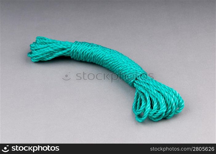 Colourful rope isolated on the background