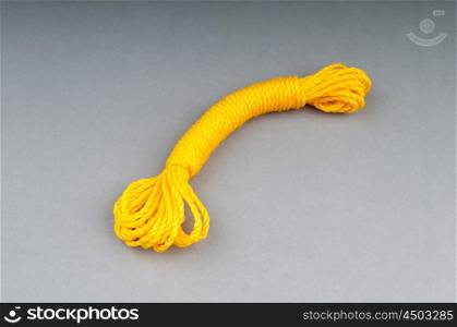 Colourful rope isolated on the background