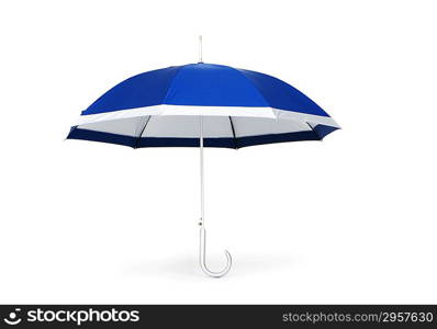 Colourful umbrella isolated on the white background