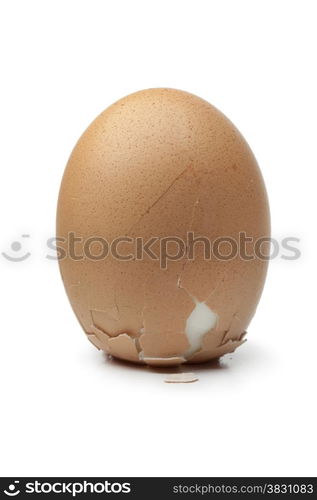 Columbus&rsquo; egg on white background