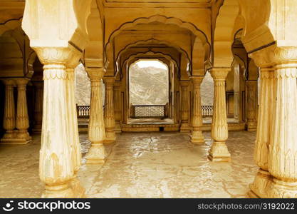 Column in Diwan-e-Khas, Amber Fort, Jaipur, Rajasthan, India