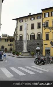 Column in front of a building, Piazza San Felice, Florence, Italy