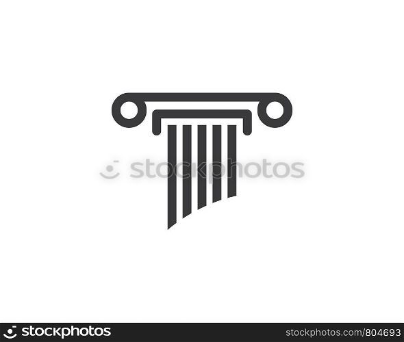 column Logo Template vector design