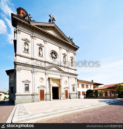 column old architecture in italy europe milan religio and sunlight