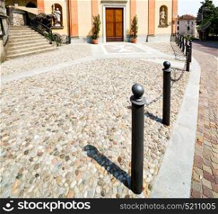 column old architecture in italy europe milan religio and sunlight