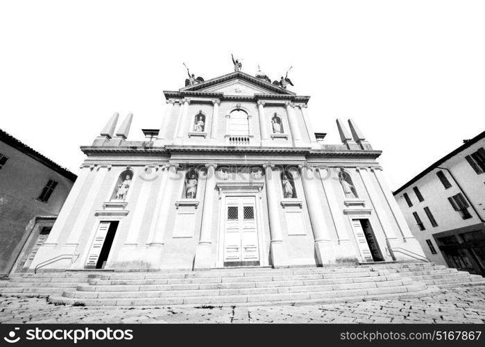 column old architecture in italy europe milan religion and sunlight