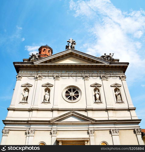 column old architecture in italy europe milan religion and sunlight