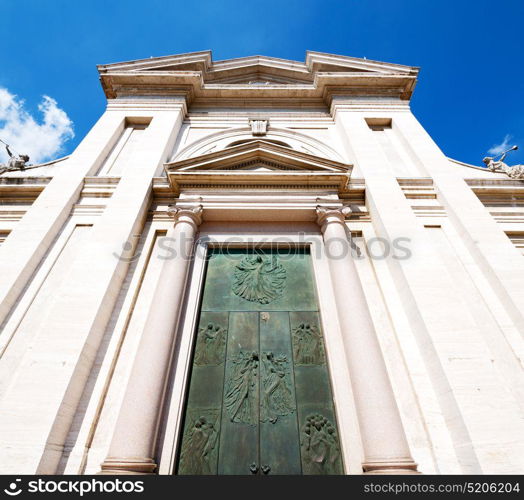 column old architecture in italy europe milan religion and sunlight