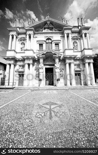 column old architecture in italy europe milan religion and sunlight