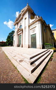 column old architecture in italy europe milan religion and sunlight