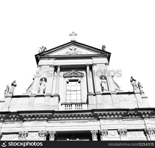 column old architecture in italy europe milan religion and sunlight