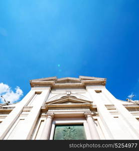 column old architecture in italy europe milan religion and sunlight