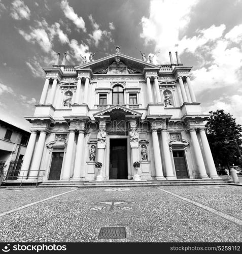 column old architecture in italy europe milan religion and sunlight