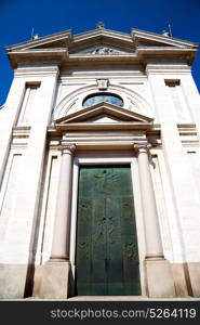 column old architecture in italy europe milan religion and sunlight