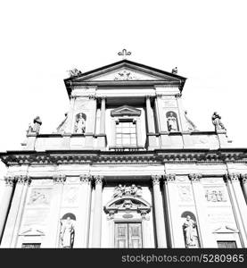 column old architecture in italy europe milan religion and sunlight