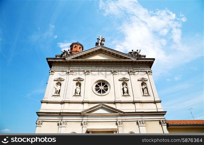 column old architecture in italy europe milan religion and sunlight