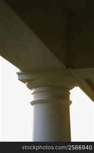 Column support of porch.