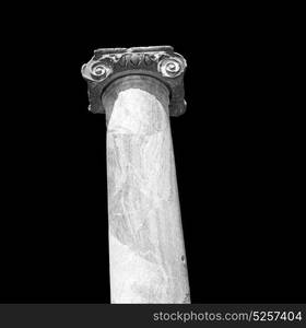 column temple and theatre in ephesus antalya turkey asia sky the ruins