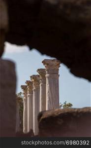 Columns at the ANcient City of Salamis in Cyprus