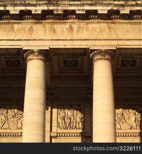 Columns at the capitol building, Havana, Cuba