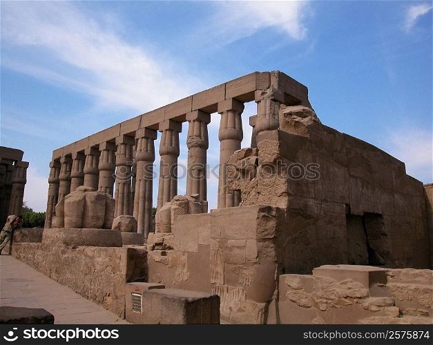 Columns in a temple, Temples Of Karnak, Luxor, Egypt