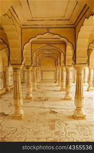 Columns in Diwan-e-Khas, Amber Fort, Jaipur, Rajasthan, India
