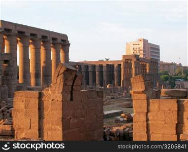 Columns of a temple, Temple Of Luxor, Luxor, Egypt
