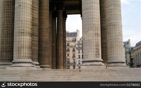 Columns of the Patheon in Paris France