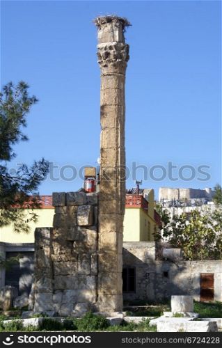 Colums of Jupiter temple in Silifke, Turkey