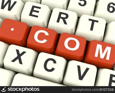 Com Key Showing Domain Name Or Website&#xA;