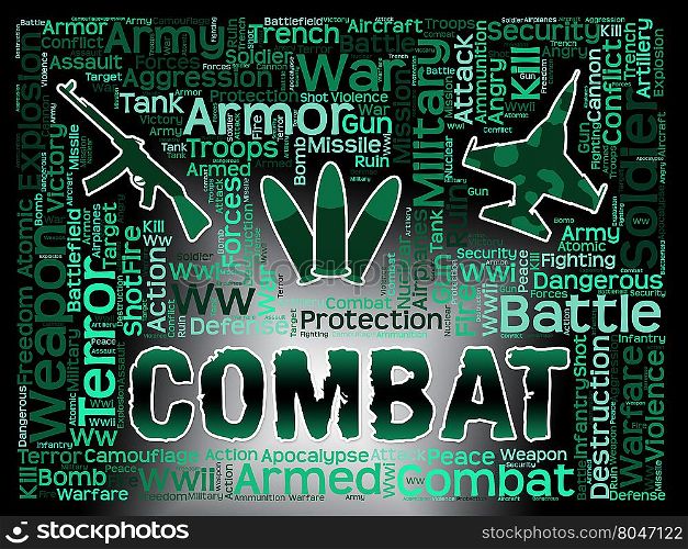 Combat Words Indicating Military Action And Warfare