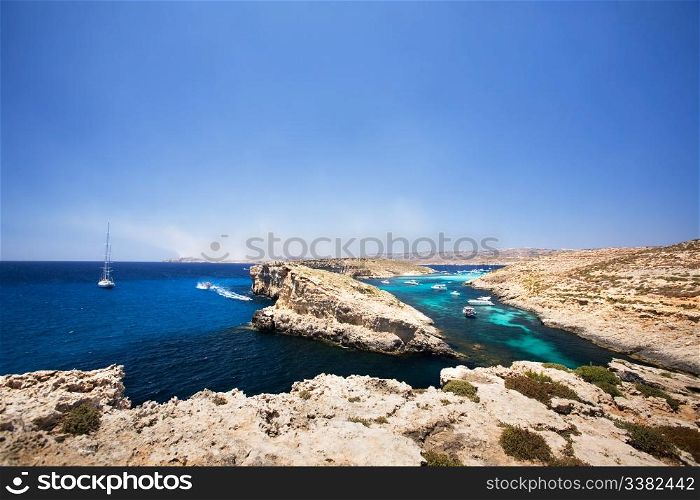 Comino and Gozo island in malta